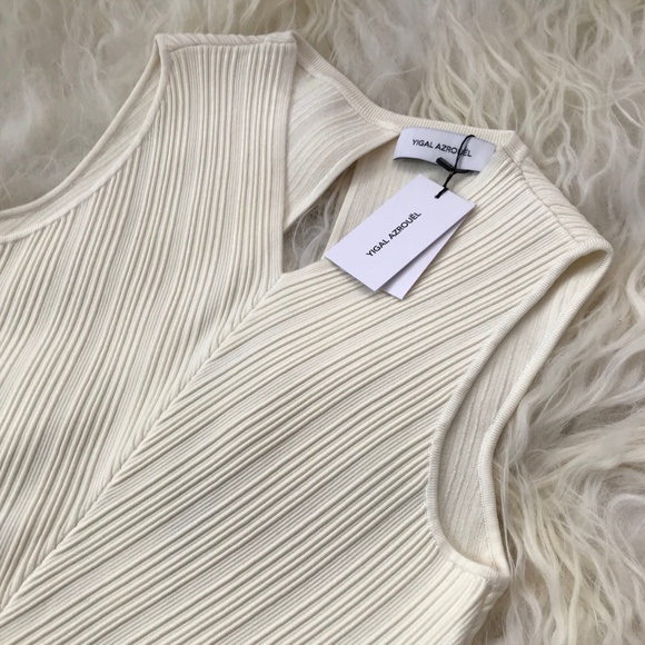 Yigal AzrouëlChevron Ottoman Knit Top - Picture 8 of 8